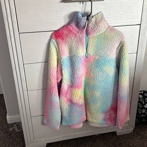 multicolored tye die sweater